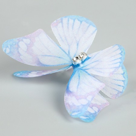 Decor for creativity "Butterfly", two -layer, set of 12 pcs., Size 1 pc. - 5 × 4 cm, blue color-4