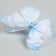 Decor for creativity "Butterfly", two -layer, set of 12 pcs., Size 1 pc. - 5 × 4 cm, blue color