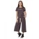 Female suit, size 46, brown color