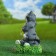 Garden figure "cats in love will be fine" 26cm