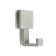 Furniture hook cappio basket, one -rod, green color