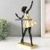 Polystone souvenir "Little ballerina at the machine" Gold with black 16x8x28 cm