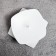 Cloudy "quarter n" metal per 1 candle, 9.5x3 cm, white