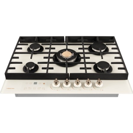 Hound surface HIBERG VM 7155 Y, gas, 5 burners, sensory timer, beige-3