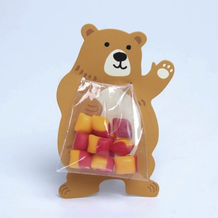 Package for sweets, confectionery packaging, "bear cub", 11 x 6 cm
