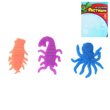 Growing animals "insects", set of 3 pcs., Mix-9