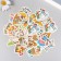 Stickers for creativity "Four seasons" embossing gold set 48 pcs 9x7x0.8 cm