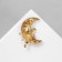 Brooch "Fairy" Lunar, color in gold