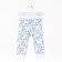 Pants children, blue/panda, height 62 cm
