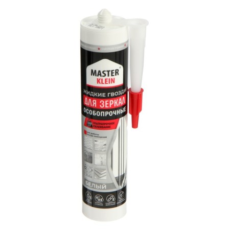 Liquid nails Master Klein, especially resistant, for mirrors, white, 310 ml/440 g