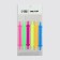 A set of shoes for shoes, 6 pcs, silicone, flat, 13 mm, 9 cm, color "Rainbow"