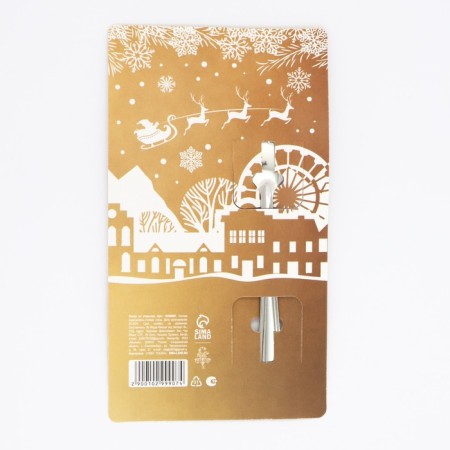Spoon souvenir on the card "New Year's collection: miracles in the new year", 3 x 14 cm-5