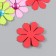 The workpiece of Foamian "Flowerers" 4.5 cm, thickness. 1 mm (set 9 pcs) mix