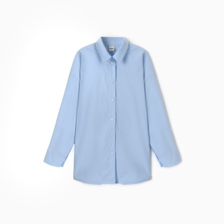 Shirt for girls minku color light blue, height 146 cm-9