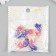 Decor for creativity Plastic "Fish Fiolet with Pink Tail" with gold 2.5x3 cm