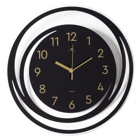 Wall clock, interior "spiral 2", silent, d-39 cm, aa-1