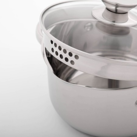 Magistro tefida stainless steel pan, 2.5 l, lid-durtered, plum nose, capsule, induction-1