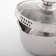 Magistro tefida stainless steel pan, 2.5 l, lid-durtered, plum nose, capsule, induction
