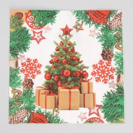 Paper Napkins "Christmas tree", set, 20 pcs., 33 × 33 cm