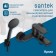 Santek's bath mixer "Arma", short surplus, with accessories, black matte