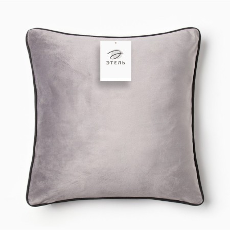 Pillowess Decorative Ethel "Kant", 45x45, gray color, velor (100% PE)-4