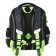 School backpack 40x33x15cm, ergonomic back, Across 410, gray/green