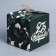 Gift folding box, packaging, "February 23", 12 x 12 x 12 cm