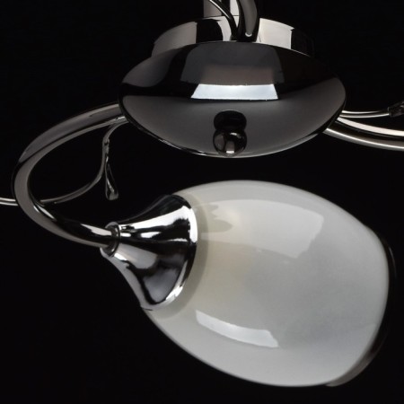 Chandelier "Grace", 3x60W E27, Nickel color-9