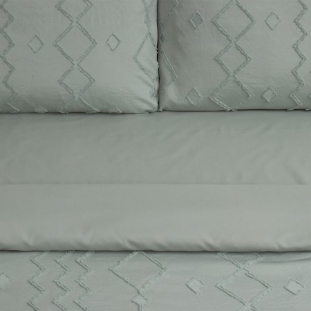 KPB Lovelife Tufting 2SP "Ornament" 175*215cm, 200*230cm, 50*70cm-2pcs, centered green, 110 g/m2-1