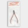 Manicure nippers for cuticle, 10 cm, blade length - 9 mm, silver/pink gold color