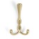 Furniture hook CAPPIO Pigtail, three -rod, satin gold color