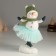 Polystone souvenir "Snowman in the blue skirt" 14x7x17.5 cm