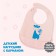 Blory for feeding "Giraffe" silicone with pockets, pink color