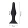 Anal traffic jam, oki-horses, cone, Soft silicone, 12.5 x 3.2 cm, black