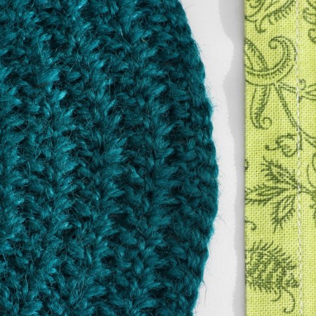 Serving napkins, D 35 cm, green, jute-2