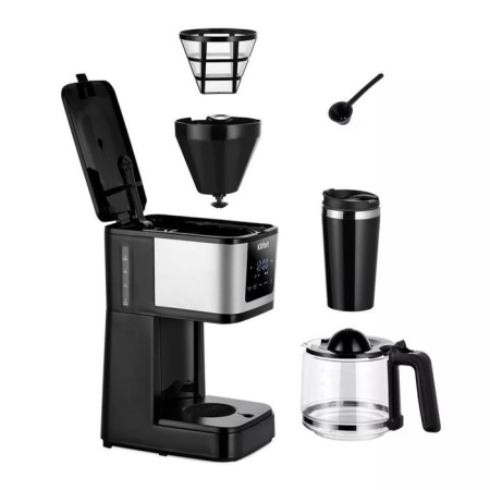Coffee machine KitFort KT-7217, capsule, 900 watts, 1.25 l, black-silver-10
