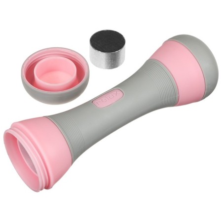 Gantel plastic onlytop, 2 pcs., 2 kg, gray/pink color-2