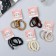 Hair elastic band "Milena" (set of 3 pcs) Aard Spring, 4 cm, mix