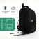 Youth backpack from lightning textiles, 5 pockets, black color