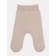 Sliders on a wide Rant Base elastic band, seams outward, height 62 cm, light-beige color