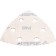 The triangle grinding bison 35583-040, perforated, P40, 93 x 93 x 93 mm, 5 pcs.