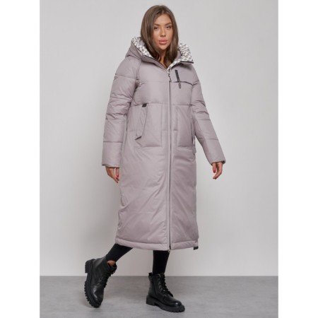 Coat insulated winter female, size 46, color gray-1