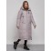Coat insulated winter female, size 46, color gray