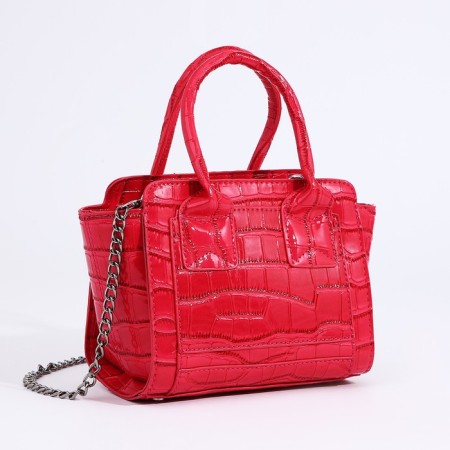 Bag Female Tout with zipper, pink color-2