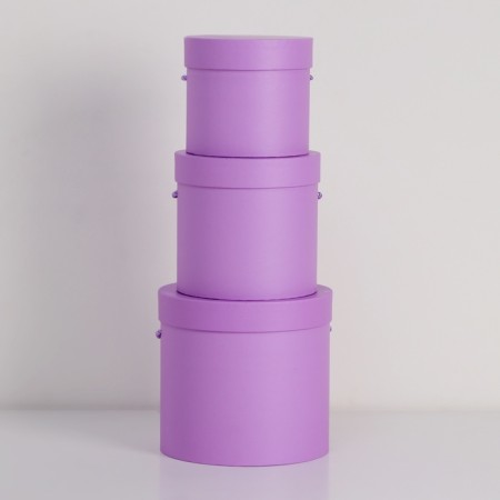 Set of boxes 3 in 1 (18*18*17/15*15*15/12*12*12 cm), lilac-3