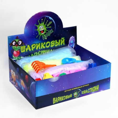 Set for creativity 2 in 1 "kinetic sand. Ball plasticine ", 900 g, 10 molds, mix-4