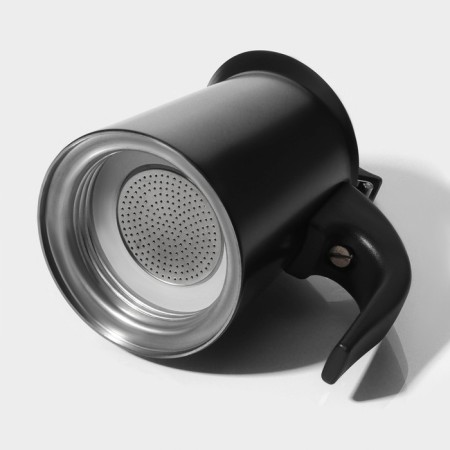 Coffee machine geyser Magistro Classic Black, 2 cups, 100 ml, black color-3