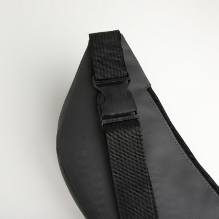 Lightning waist bag, 3 outer pockets, gray color-4
