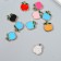 Decor for creativity plastic for metal "Apple" mix set 10 pcs 1.3x1.7 cm