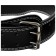 Belt for heavy athletics 120 cm, artificial leather, black color